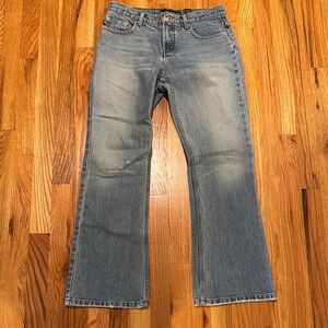 Express low rise flare Women's Blue Jeans size 5/6s